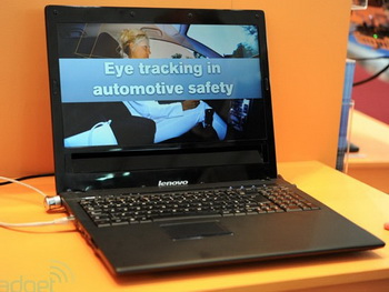 Tobii and Lenovo eyes controlled notebook